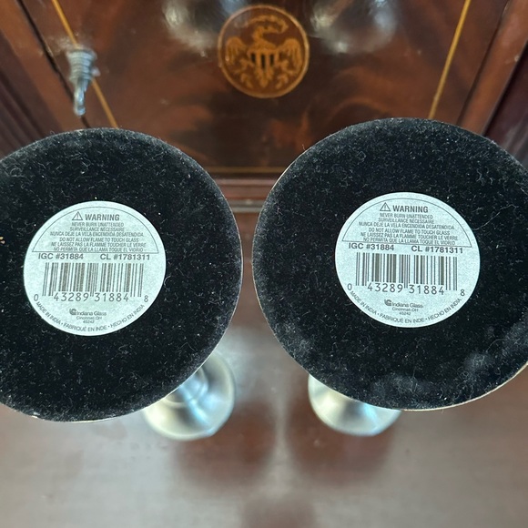 Vintage Brushed Nickel Candlestick’s x2 - Picture 4 of 4